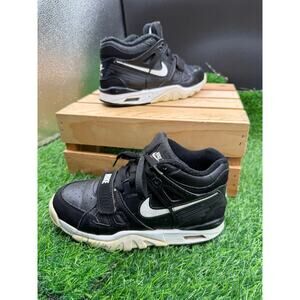 Nike Air Trainer 3- High Top - Black/White- Size 1Y
